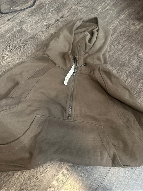 lululemon athletica Jackets & Blazers - lululemon athletica Olive Green Half-Zip Pullover Hoodie